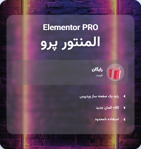 افزونه صفحه ساز المنتور پرو🪄 | Elementor Pro رایگان